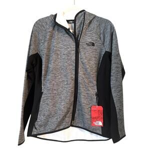 NEW NWT Gray/Black Women's North Face Arcata Hoodie, Large